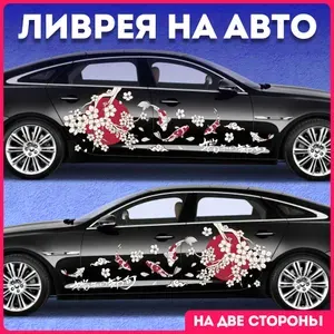 Наклейки на авто на кузов ливрея азия иероглифы