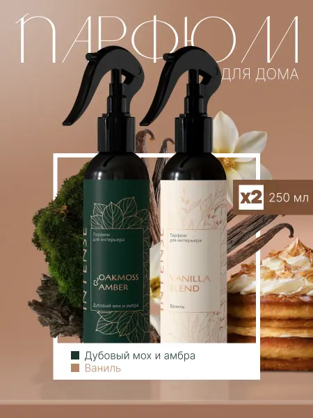 АЛДЕКО Парфюм для дома и авто интерьерный спрей ароматизатор 2 шт