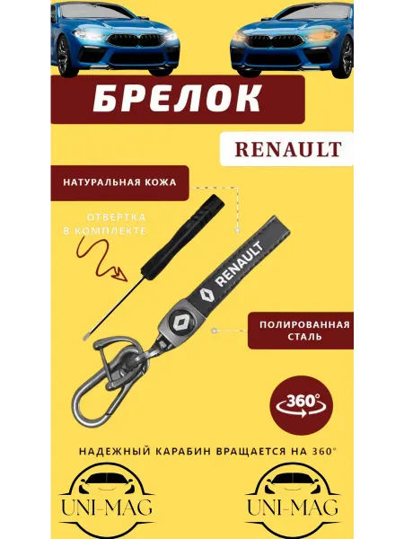 Брелок карабин для автомобильных ключей RENAULT