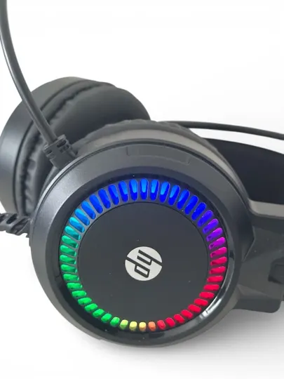 Геймерские наушники HP RGB с микрофоном для компьютера