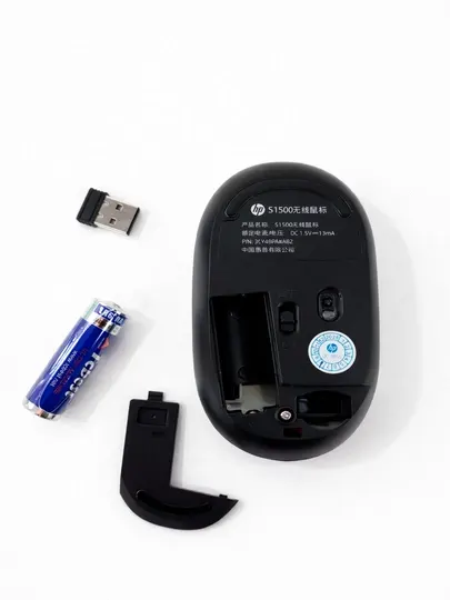 Мышь беспроводная HP S1500 бесшумная для ПК и ноутбука