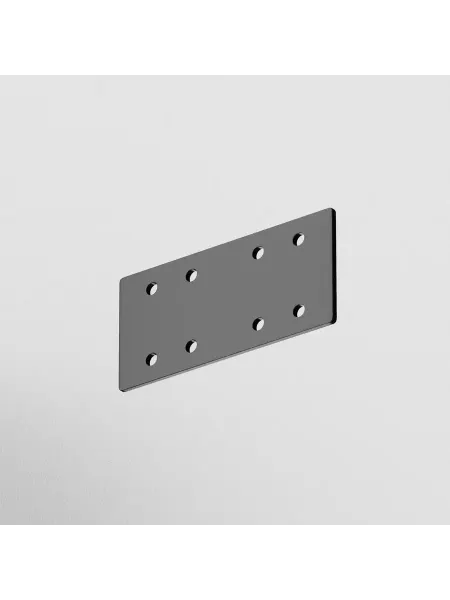 Прямой коннектор S35 накладной черный 1 шт