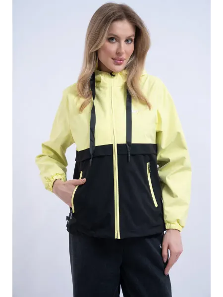 Sara_textile Ветровка демисезонная спортивная бомбер с капюшоном