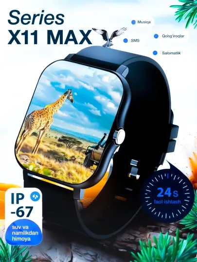 Умные часы X Series Smart Watch для мужчин и женщин, многофункциональные смарт-часы