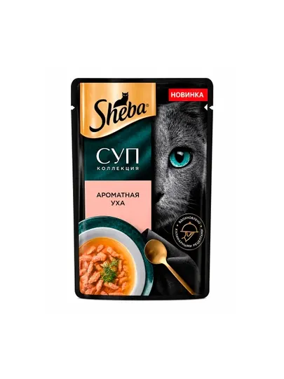 Sheba влажный корм для кошек суп ароматная уха