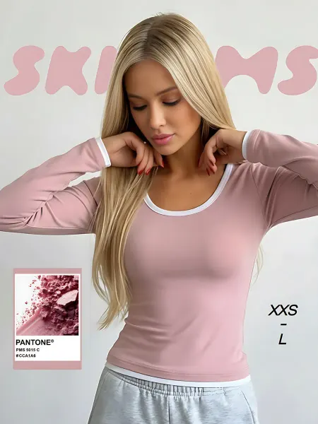 Shik time Лонгслив у2к облегающий скимс