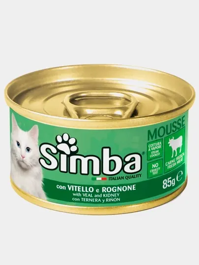 Влажный корм Simba, с телятиной и почками