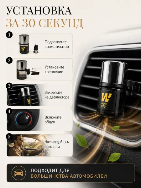 Мось Тотось Ароматизатор в машину на дефлектор автопарфюм 15 мл