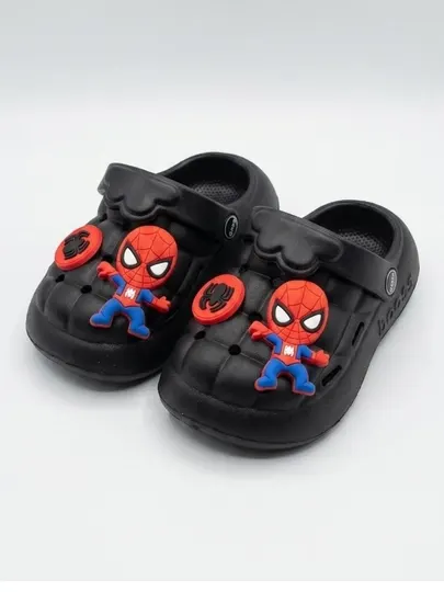 Детские тапочки с дизайном Spider-Man, размер 24–29, лёгкая и удобная обувь для детей