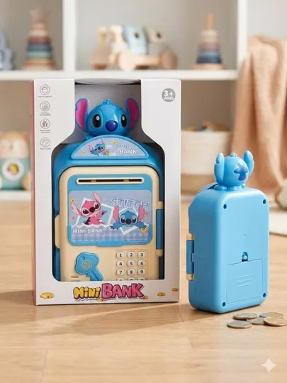 Детская электронная копилка-сейф "Стич" (Stitch)