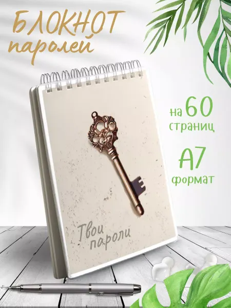 White stork Блокнот для паролей а7