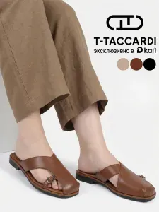 T.TACCARDI Мюли женские с закрытым носом черные