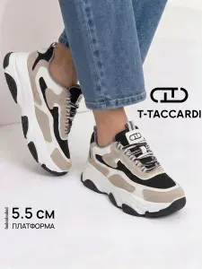 Кроссовки T.TACCARDI на высокой подошве дышащие