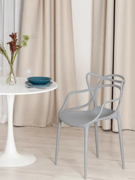 Tetchair Стул для кухни со спинкой пластик 1 шт белый