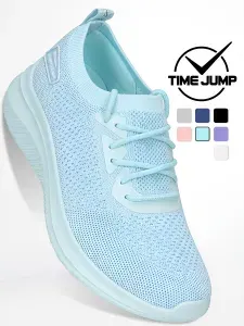 Кроссовки TimeJump женские мятные текстильные для фитнеса