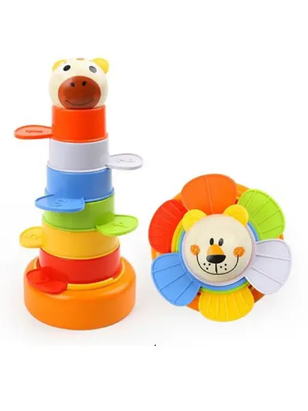 Tooky Toy Пирамидка детская винтовая