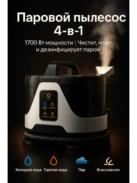 Top Shop Моющий пылесос для мебели паровой
