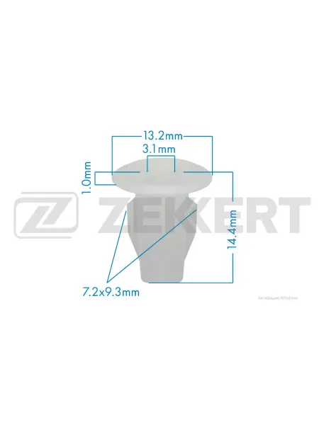 Zekkert Клипса крепёжная Toyota