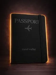 Обложка на паспорт и документы Travel Wallet, эко-кожа, с резинкой, для путешествий, подарок