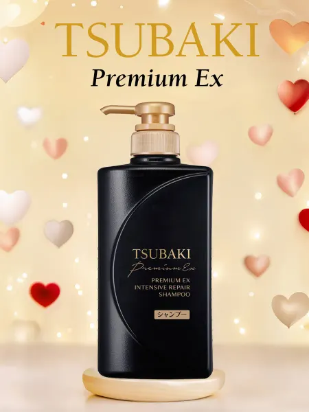 TSUBAKI Premium EX интенсивно восстанавливающий шампунь, 490 мл