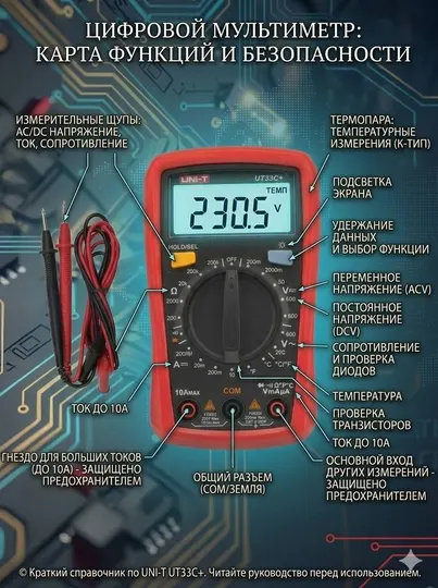 Цифровой мультиметр UNI-T UT33C+