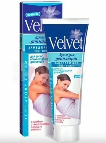 Velvet Крем для депиляции замедляющий рост волос, 100 мл
