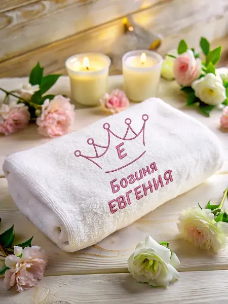 VINONO Полотенце именное махровое банное Евгения
