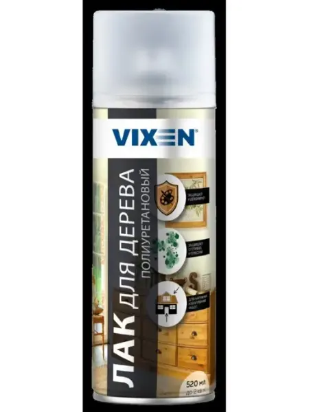 VIXEN Лак для дерева полиуретановый 520 мл VX24005