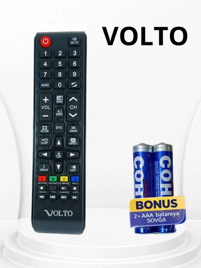Пульт VOLTO для телевизора, универсальный TV пульт, управление каналами и звуком
