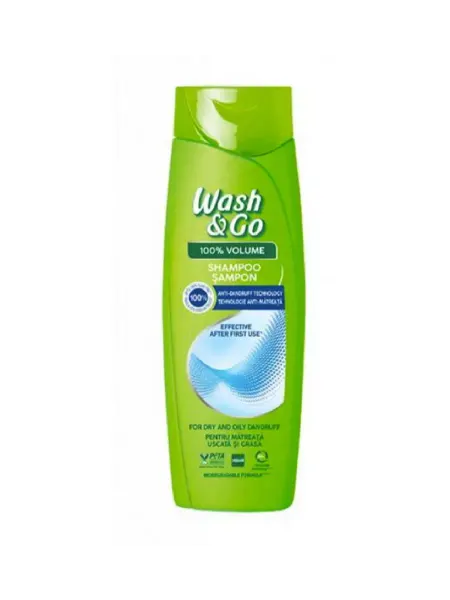 Wash&GO Шампунь для волос против перхоти 180 мл