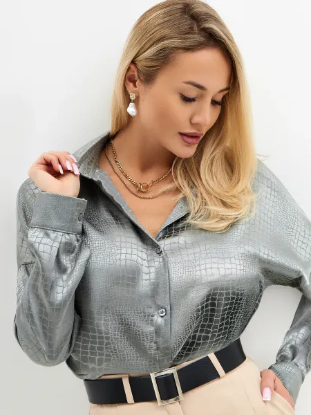 MR WEAR Блузка рубашка белая нарядная с длинными рукавами оверсайз
