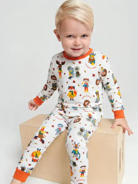 WEARMAX Пижама детская со штанами тонкая, домашний костюм
