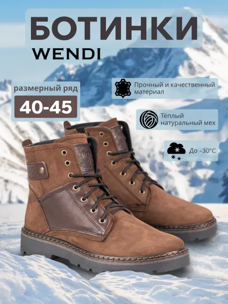 WENDI ботинки зимние с мехом