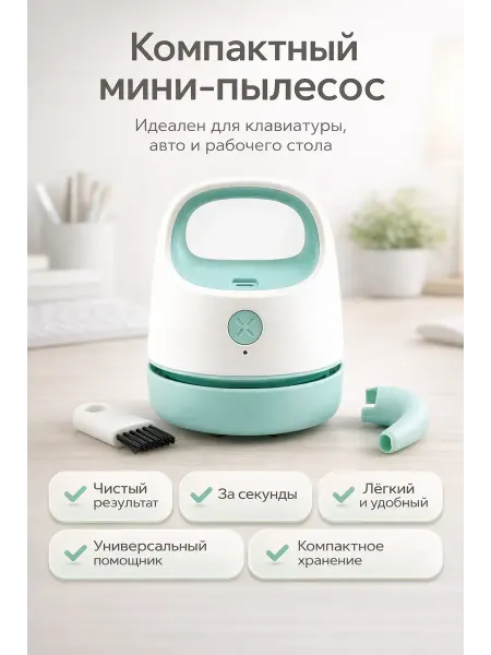 Wlofy Пылесос ручной беспроводной мини аккумуляторный