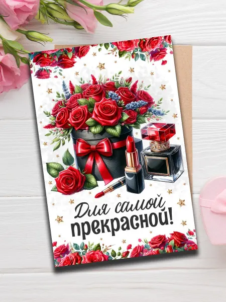 Woodguk Открытка подруге с днем рождения а6