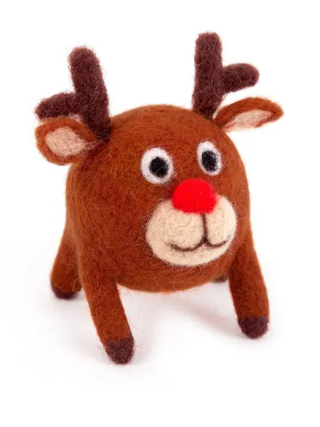 Woolla Набор для валяния игрушки из шерсти Олененок Оникс