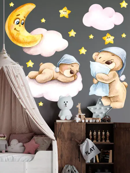 Woozzee Большие интерьерные детские наклейки на стену