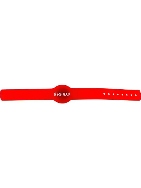 Нет бренда Браслет ID Wristbands красный, 1 шт