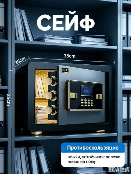 Xiaomi Сейф для денег и документов с биометрическим замком