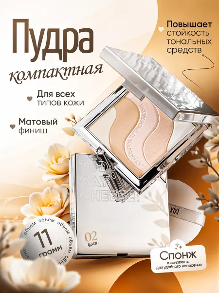 XIXI Матирующая пудра для лица
