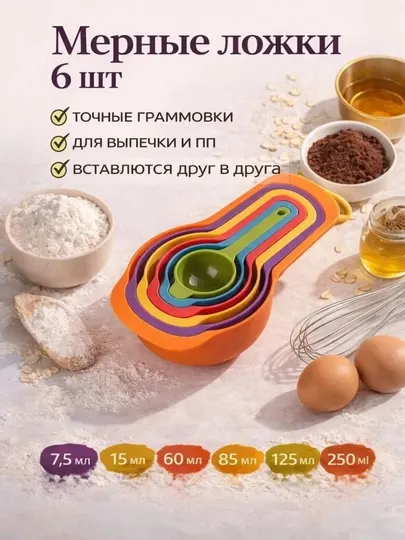 Мерные ложки, кухонные аксессуары, для выпечки, мерный набор, точное измерение