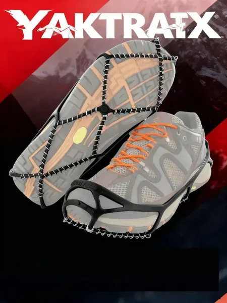 YAKTRAX Ледоходы женские с шипами, прозрачные антискользящие