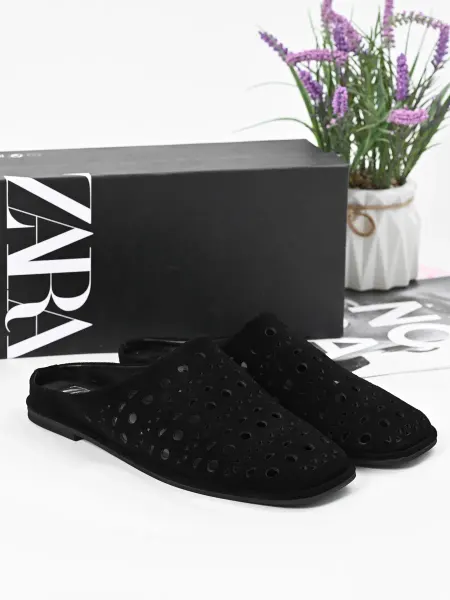 Zara Мюли летние перфорированные