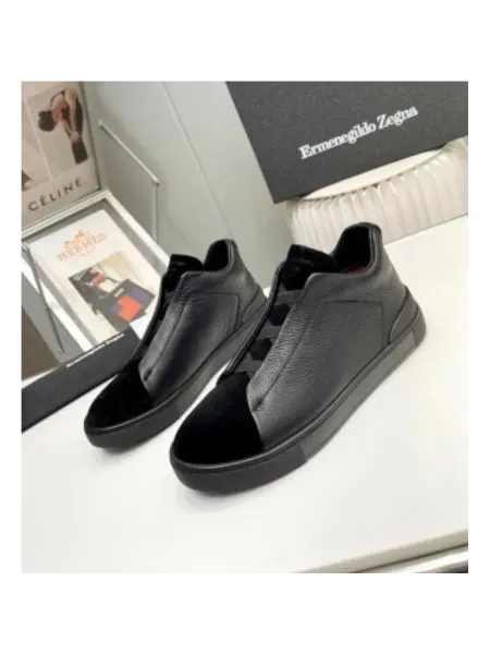 Zegna Кеды мужские натуральная кожа