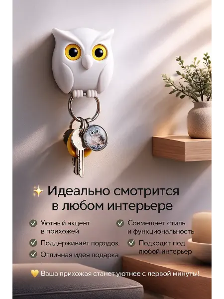 ZHUNESSE Держатель для ключей в коридор