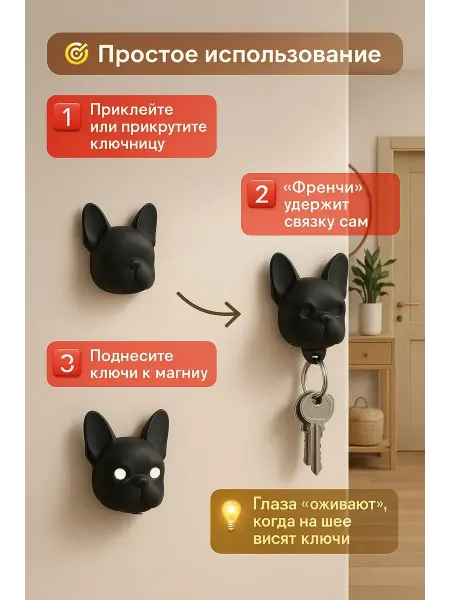 ZHUNESSE Магнитная ключница настенная без сверления