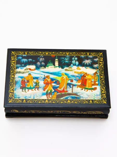 Палехские сувениры Шкатулка