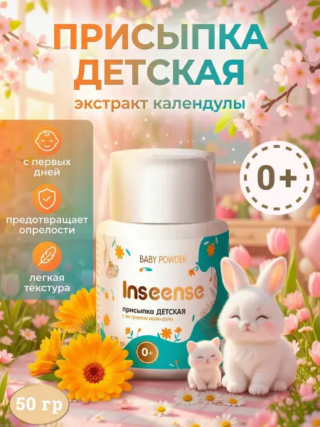 INSEENSE Детская присыпка с календулой 50гр