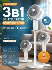Вентилятор беспроводной напольный с пультом