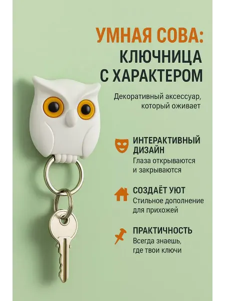 Алтынайка Подарок маме ключница настенная в прихожую без сверления
